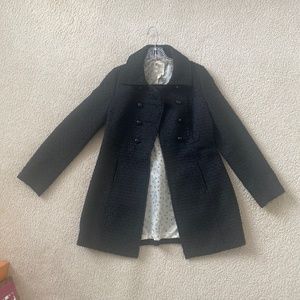 Black tweed coat